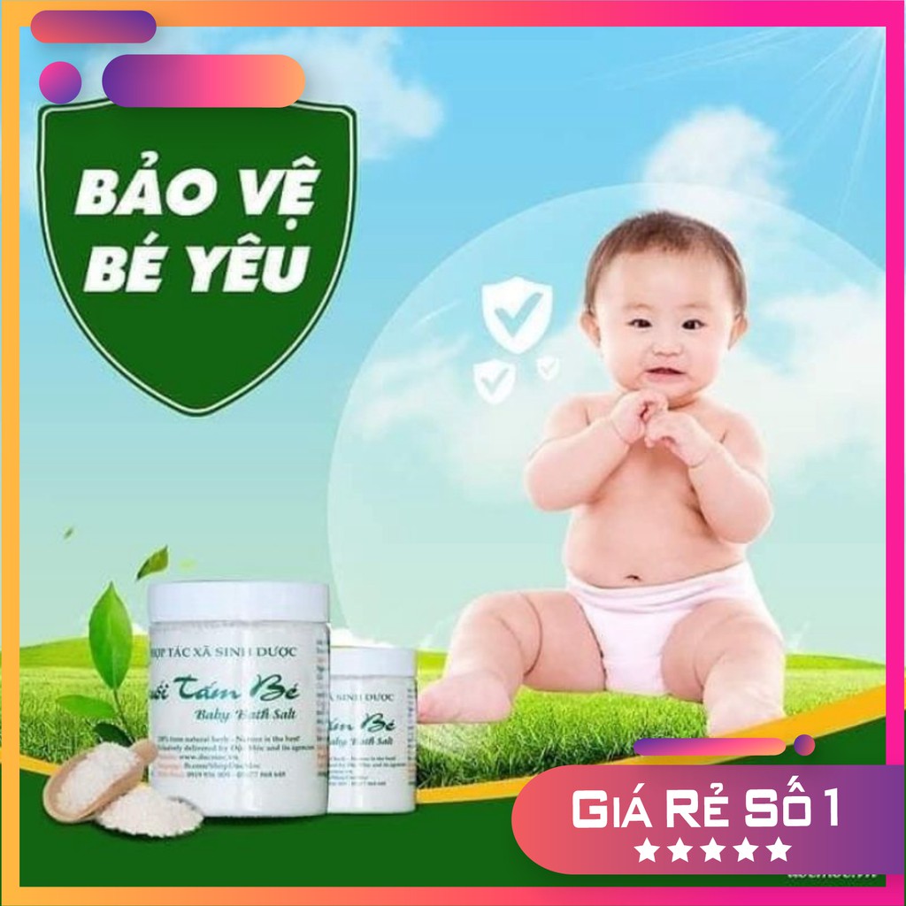 Muối tắm bé Độc Mộc- Muối tắm bé sinh dược Độc Mộc Chính Hãng hộp 400g