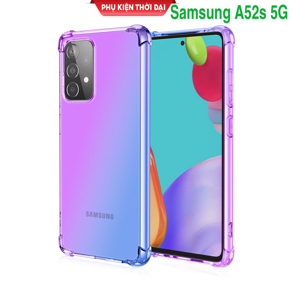 Ốp lưng Samsung A52s 5G dẻo TPU đa sắc lồi 4 góc thời trang cao cấp siêu bền