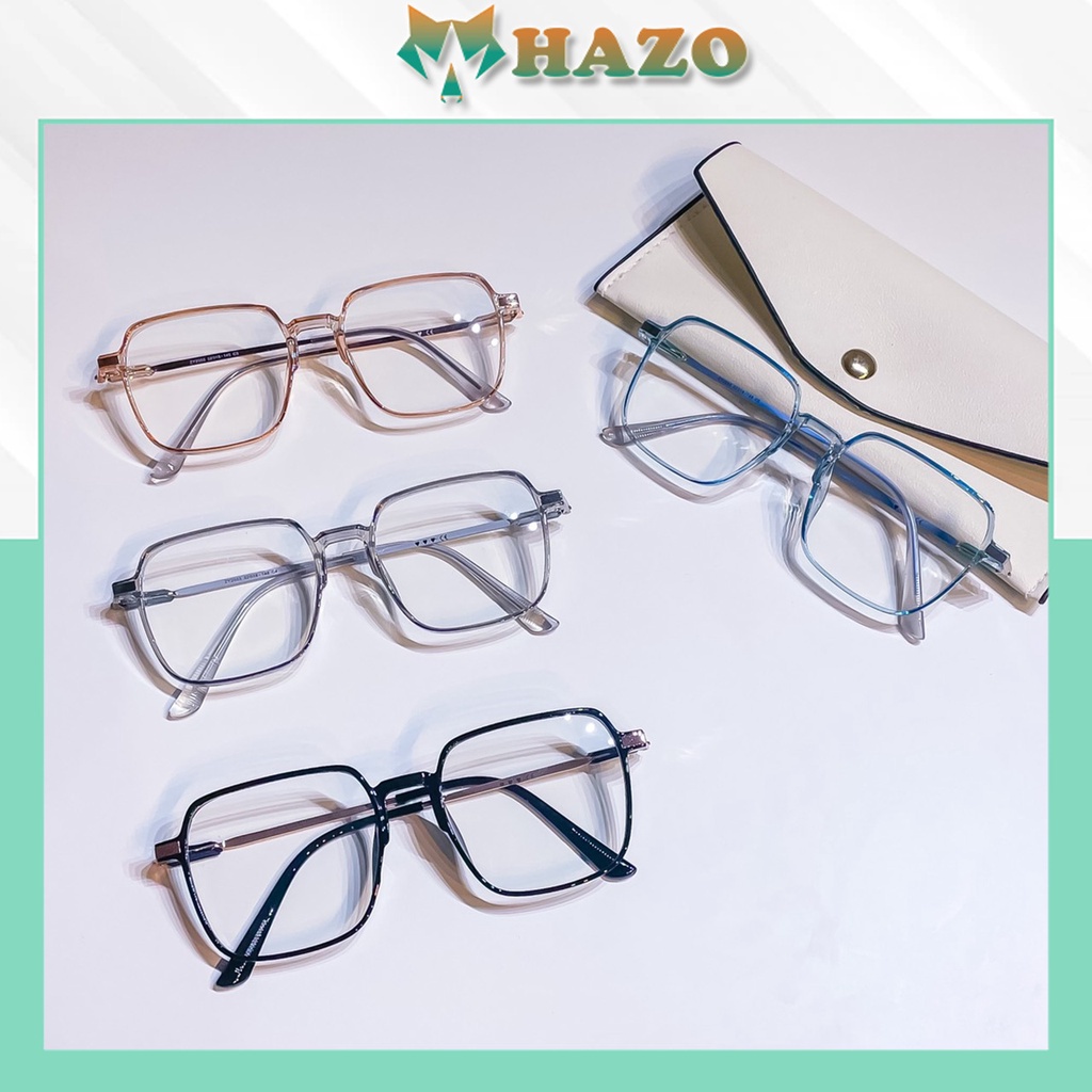 Mắt Kính Gọng Cận Form Vuông Lyly 618 Phong Cách Ulzzang Siêu Xinh - Hazo