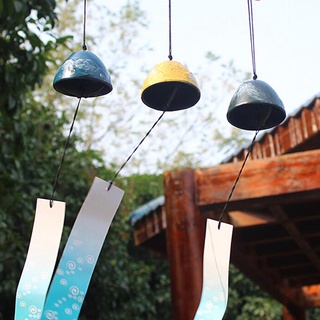[Wishshopeeyx] Chuông gió Furin truyền thống Nhật Bản Chuông sắt Trang trí sân vườn nhà mới