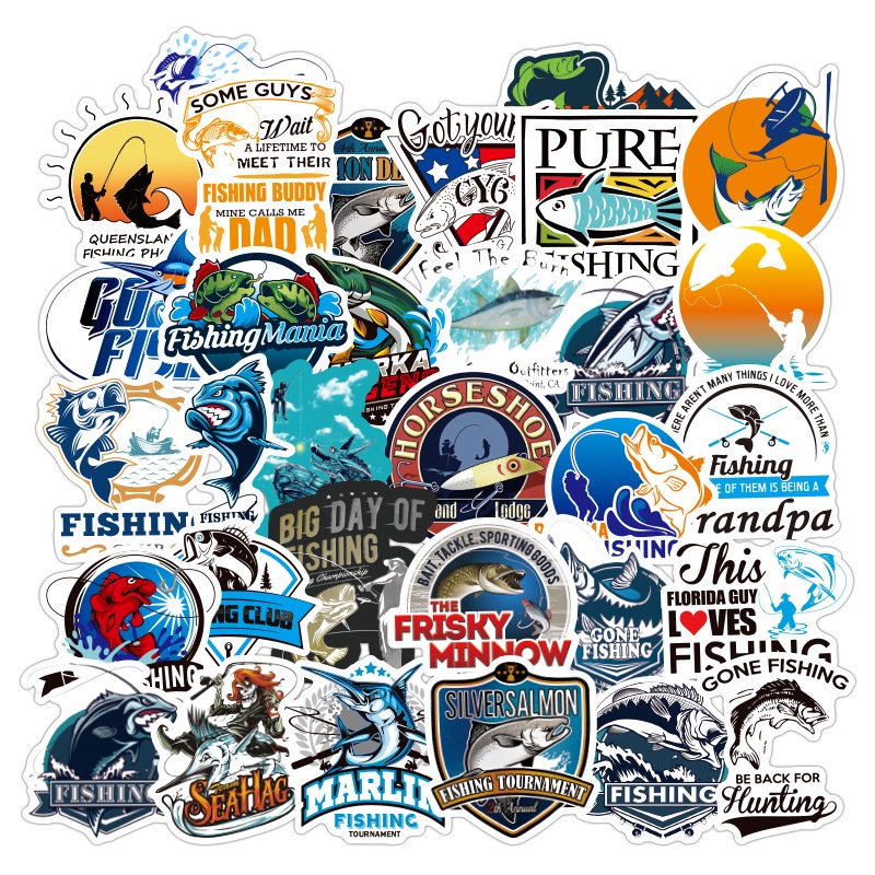 Bộ 50 Miếng Dán Graffiti Chống Thấm Nước Trang Trí Laptop/Va Li