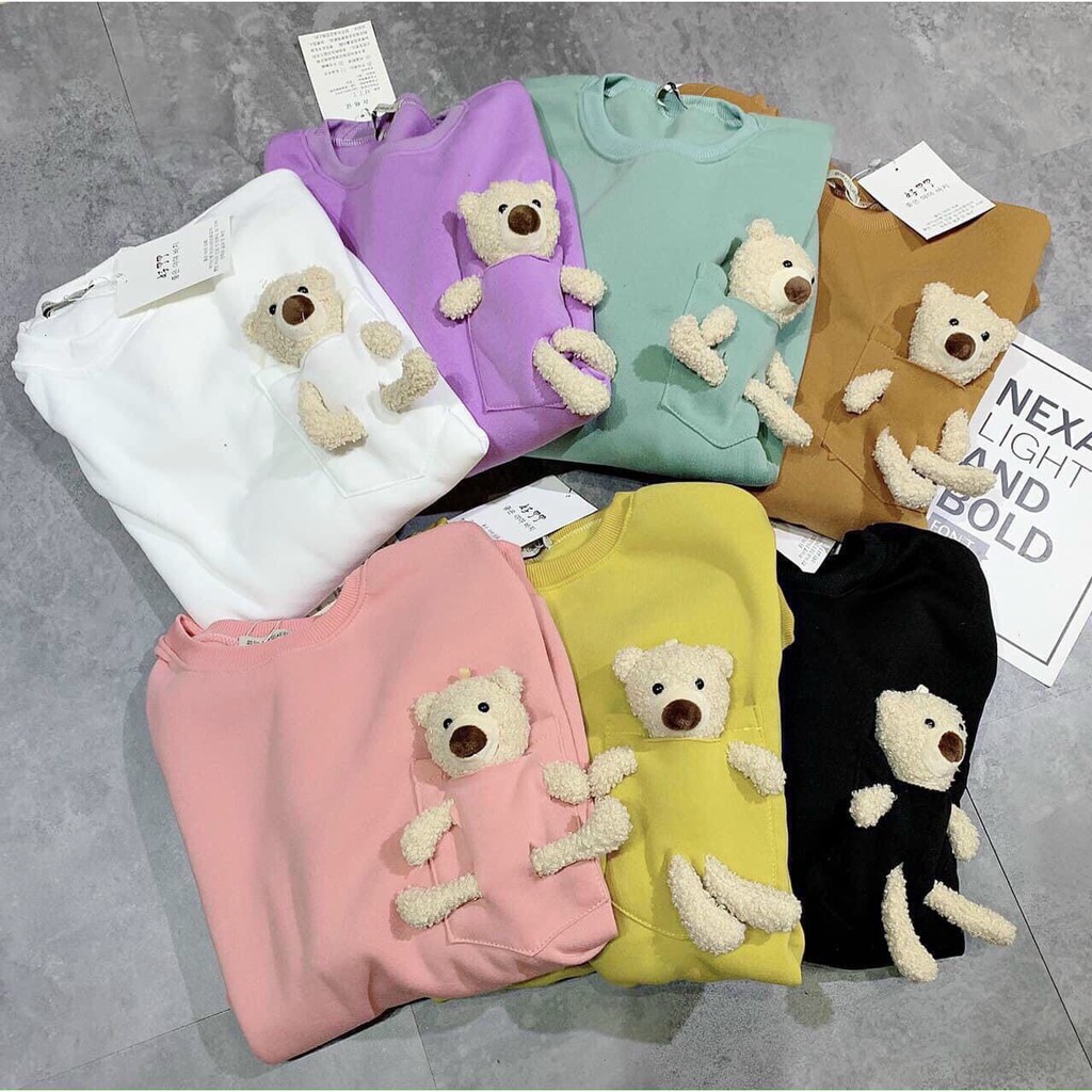 ❤️❤️Áo hoodie kèm gấu hàng sịn bán shop.