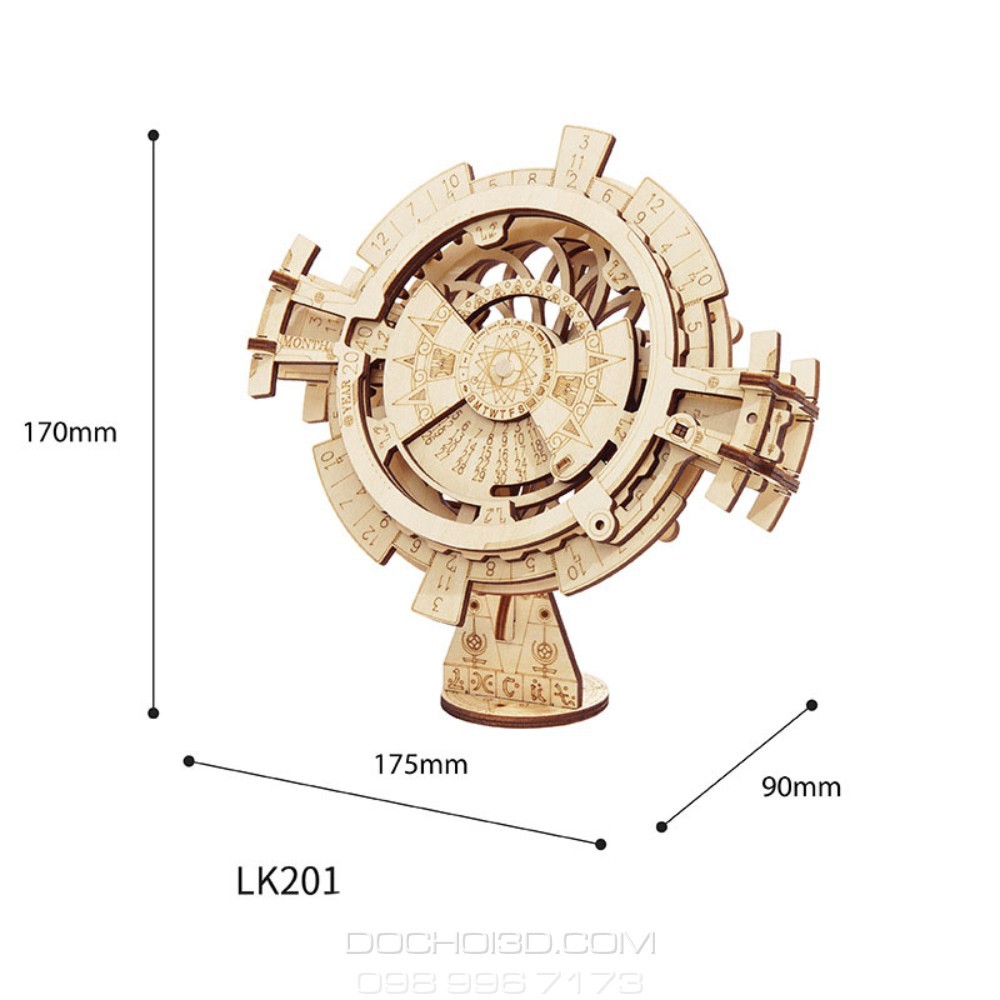 Mô Hình Gỗ 3D Lắp Ráp Cơ Khí Chuyển Động Được Robotime DIY