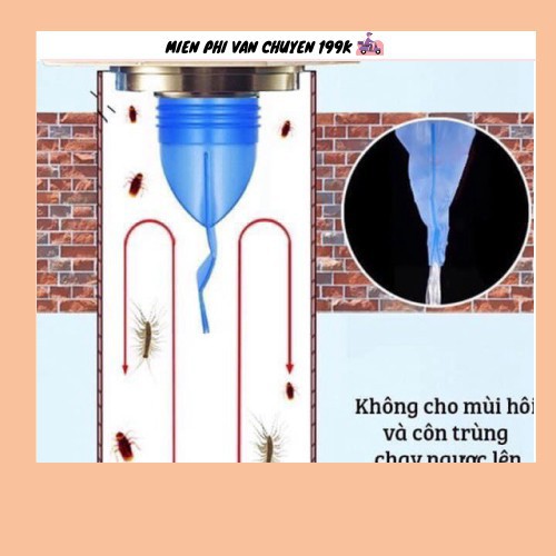 Bịt cống silicon chặn mùi hôi cống bộ nắp phễu thoát sàn chống trào ngược ngăn côn trùng khử mùi 88146
