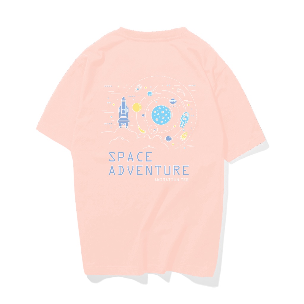 Áo Thun Unisex Tay Lỡ Form Rộng - Space Adventure