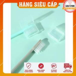 Bàn Chải Đánh Răng Cho Bé, Bộ 10 Cây Bàn Chải Có Lắp Đậy, Chất Liệu Sợi Cotton Mềm Mại, Hàng Nhập Khẩu Hàn Quốc