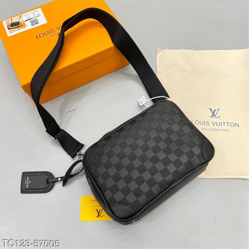 Túi Da Đeo Chéo L.V Full Box Thời Trang Sang Trọng Cho Nam Nữ