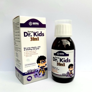 Thực Phẩm Bảo Vệ Sức Khỏe Syrup Dr.Kids 3in1 Giúp Trẻ Tăng Cường Tiêu Hóa, Ăn Ngon Miệng, Tăng Sức Đề Kháng tm