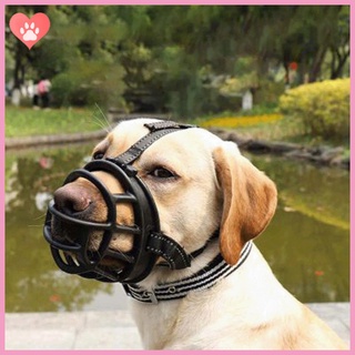 COD Pet Dog Mouth Cover Muzzle Adjustable Breathable Reflective Anti-bite Dog Mask Safe Training Stop Barking Biting