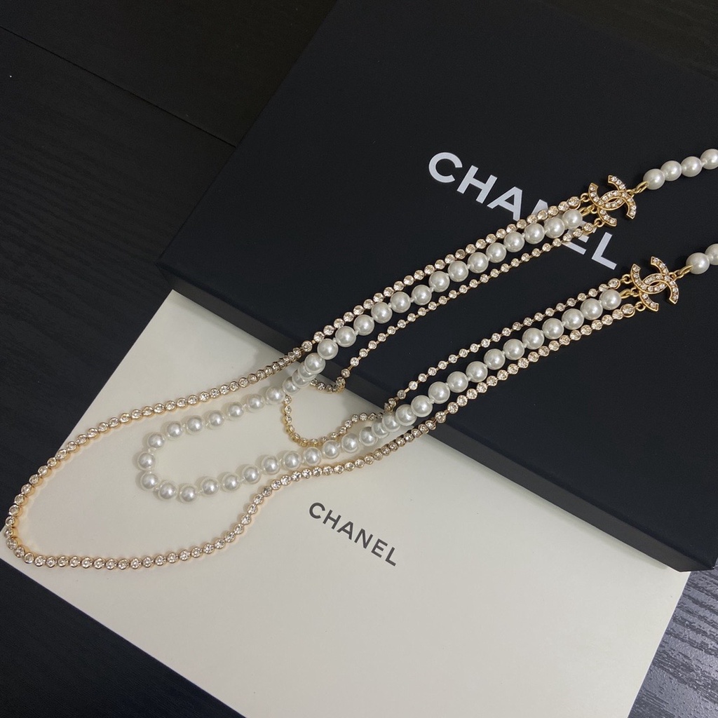 Vòng cổ Mặt Chữ C Gắn Hạt Ngọc Trai Thanh Lịch Tinh Tế Thời Trang