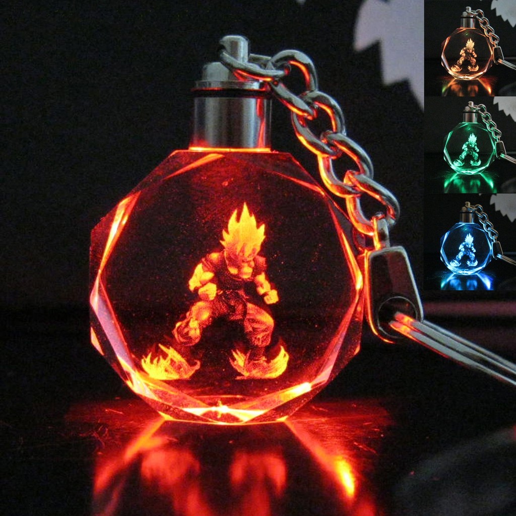 Móc Khóa Hình Dragon Ball Có Đèn LED