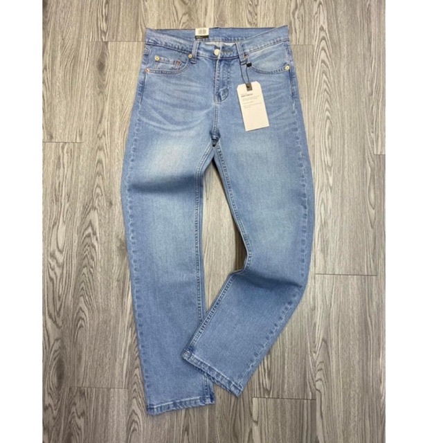 Quần Jean dài nam LV xanh sáng chất vải co dãn full tem mác chuẩn hãng