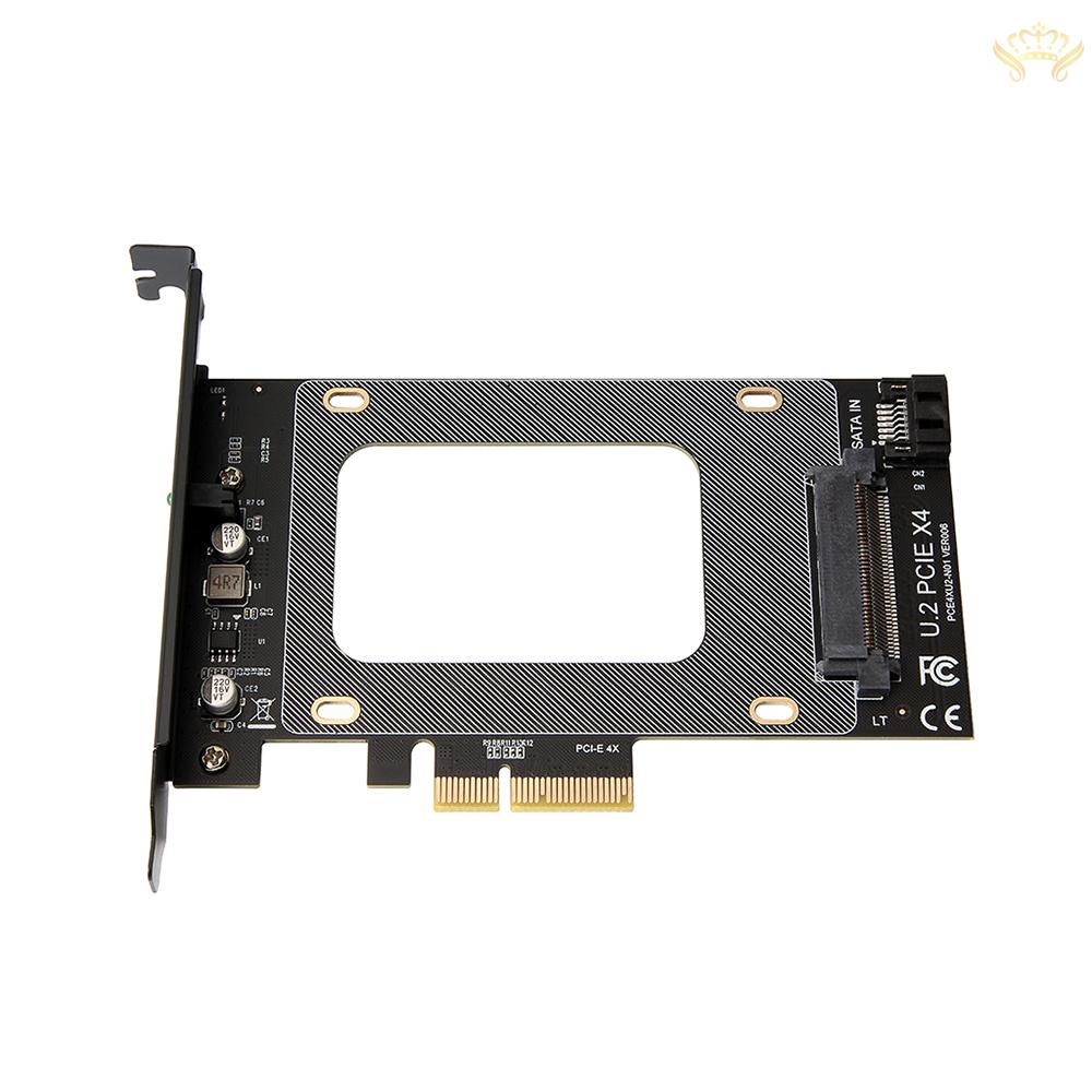 New  PCI-E 4X to U2 SFF-8639 Adapter Card SSD Expansion Card Compatible with U2 Hard Disk 2.5 inch SATA Hard Disk