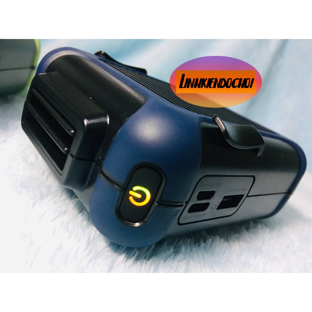 Quạt Mini đeo cổ, quạt tích điện - Mini Cầm Tay Đeo thắt lưng pin 4000mah có cổng sạc ĐT rất tiện lợi | BigBuy360 - bigbuy360.vn