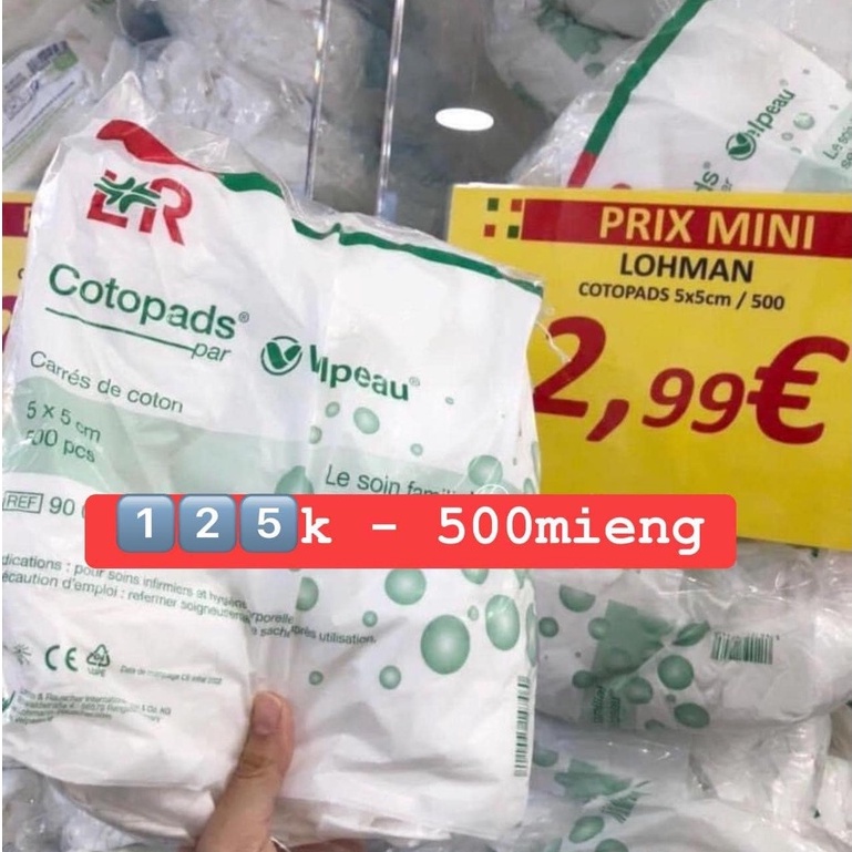Bông Tẩy Trang Velpeau 500 Miếng