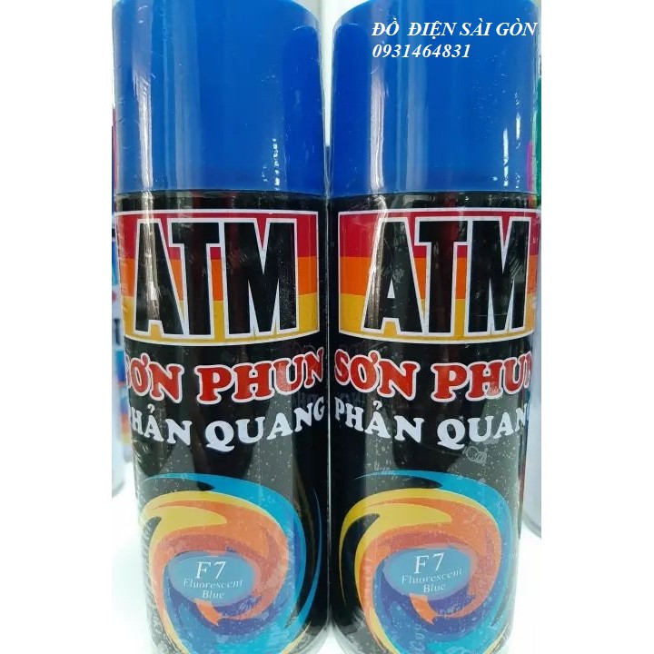 Sơn Xịt Phản Quang Xanh Dương ATM F7 Chính Hãng