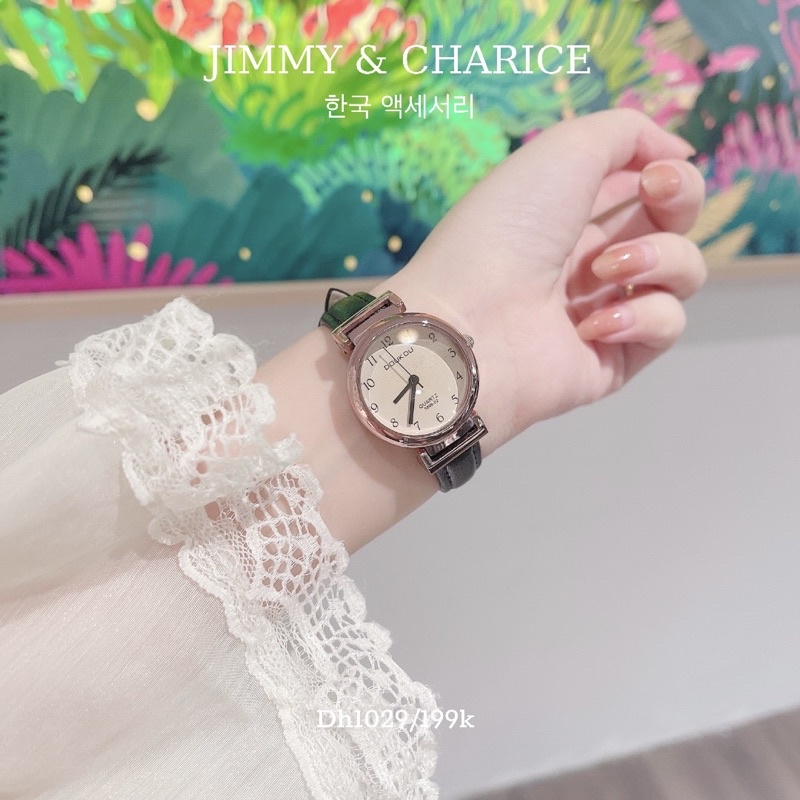 Đồng hồ nữ DOUKOU chống nước dây da mặt tròn 4 màu basic | BigBuy360 - bigbuy360.vn