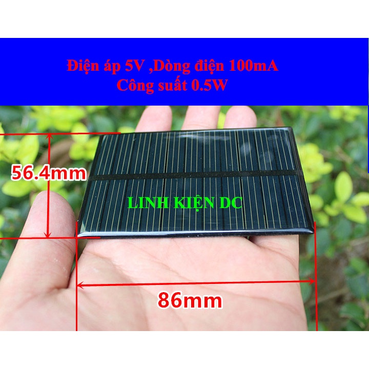 Pin năng lượng mặt trời 0.5W và  1.5W