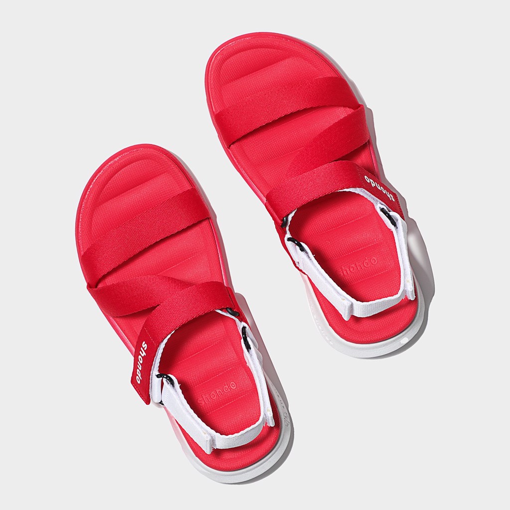 Giày sandal Shondo F6 sport ombre đế đỏ trắng F6S0660