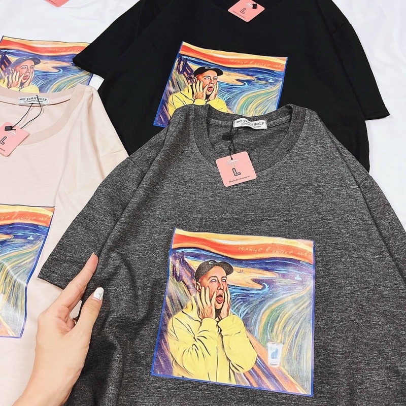 Áo Thun Tranh Sơn Dầu Đủ Size M L XL XXL