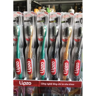 Bàn chải đánh răng Lipzo Ruby Charcoal than hoạt tính
