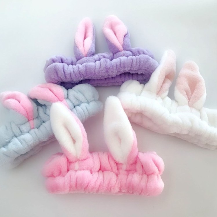 Tuban tai thỏ vải nhung 3D , băng đo tai mèo