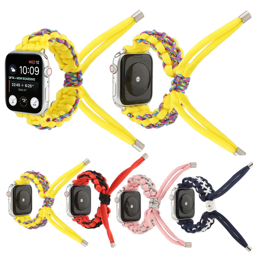 Dây Đeo Bằng Nylon Cho Đồng Hồ Thông Minh Apple Watch Series 6 SE 5 4 3 2 1 Iwatch 44mm 40mm 42mm 38mm