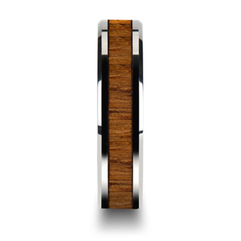 MOILY Mosaic 8mm Men Vintage Jewelry Tungsten Steel Ring