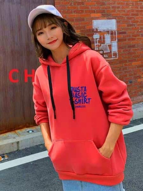 Áo hoodie Justar in lưng COH1019
