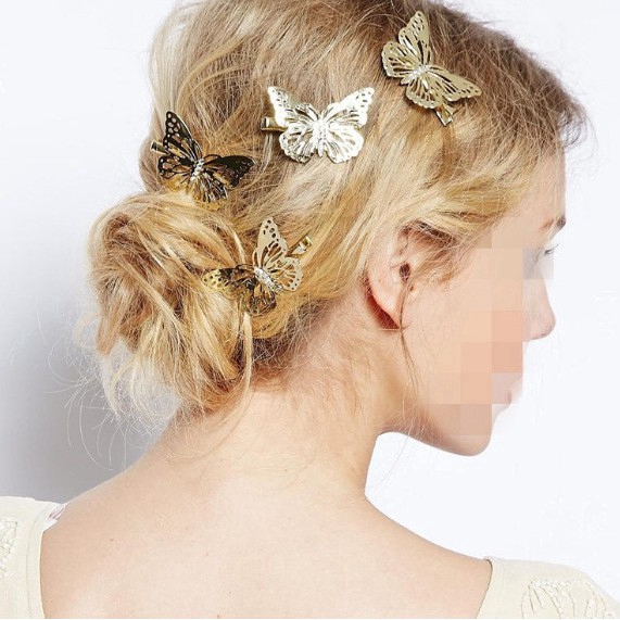 Kẹp tóc hình bướm xinh xắn thời trang cho nữ