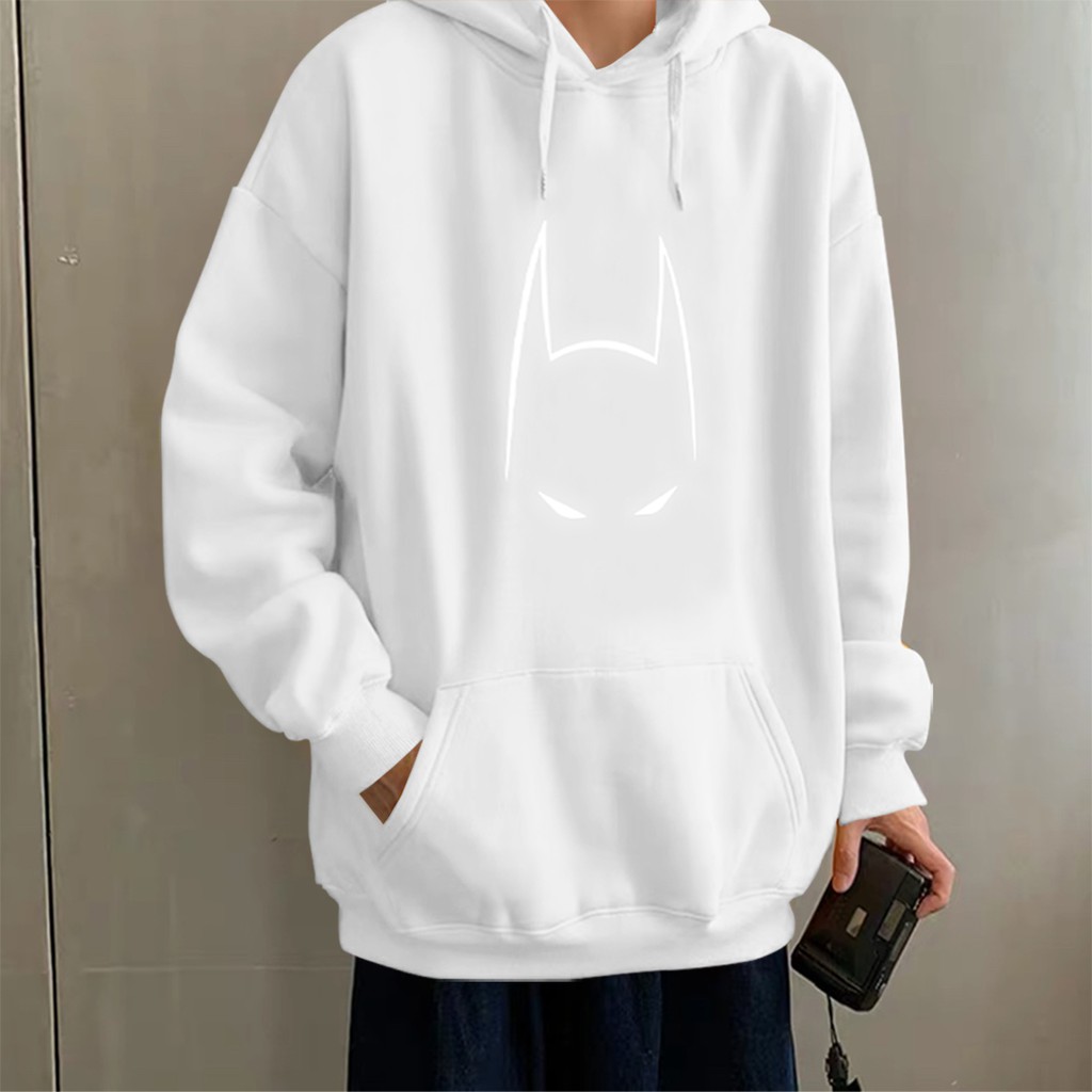 Áo Khoác Hoodie Nam Nữ Đôi Mắt ⚜️FREESHIP⚜️ Áo Khoác Nỉ Form Rộng Thời Trang Có Mũ In Hình Batman | WebRaoVat - webraovat.net.vn