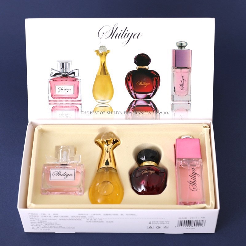 GiGiBomstore Sét 4 chai nước hoa hương thơm quyến rũ Nước hoa nữ 25ml
