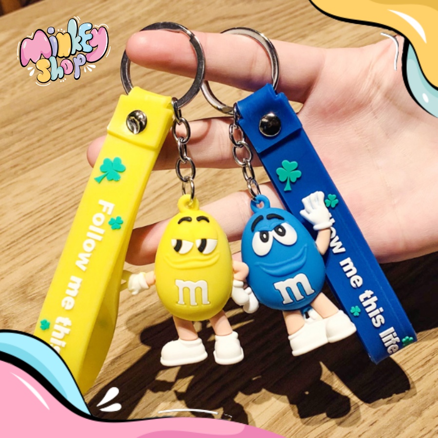 Móc Khóa Đẹp Hình Kẹo MM Cute phụ kiện Túi Xách dễ thương - Minkey