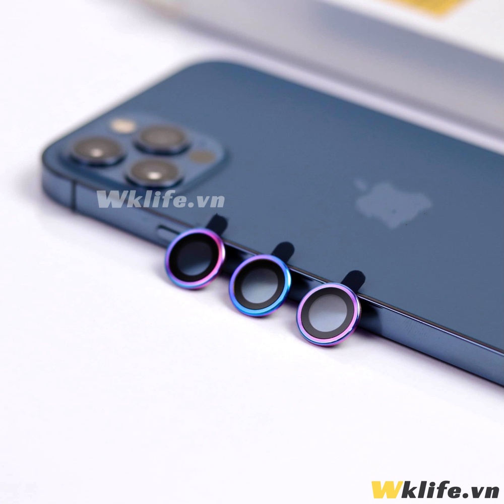 Viền Camera iPhone KUZOOM Viền Kim Loại Kính Sapphire Bản Cao Cấp