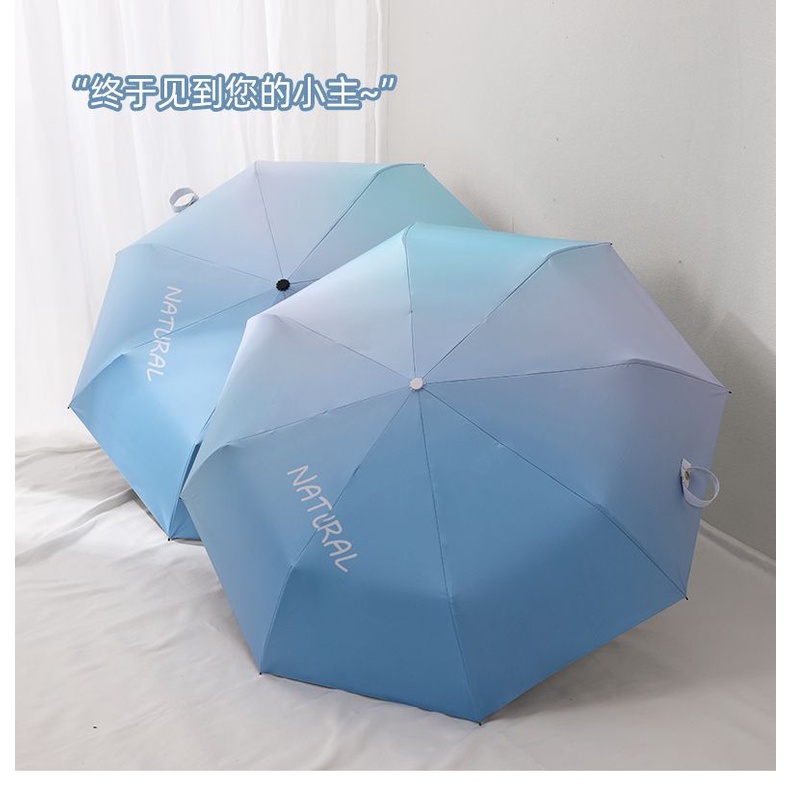 Dù Gấp Tự Động Chống Tia Cực Tím Màu Sắc Gradient Dành Cho Nữ