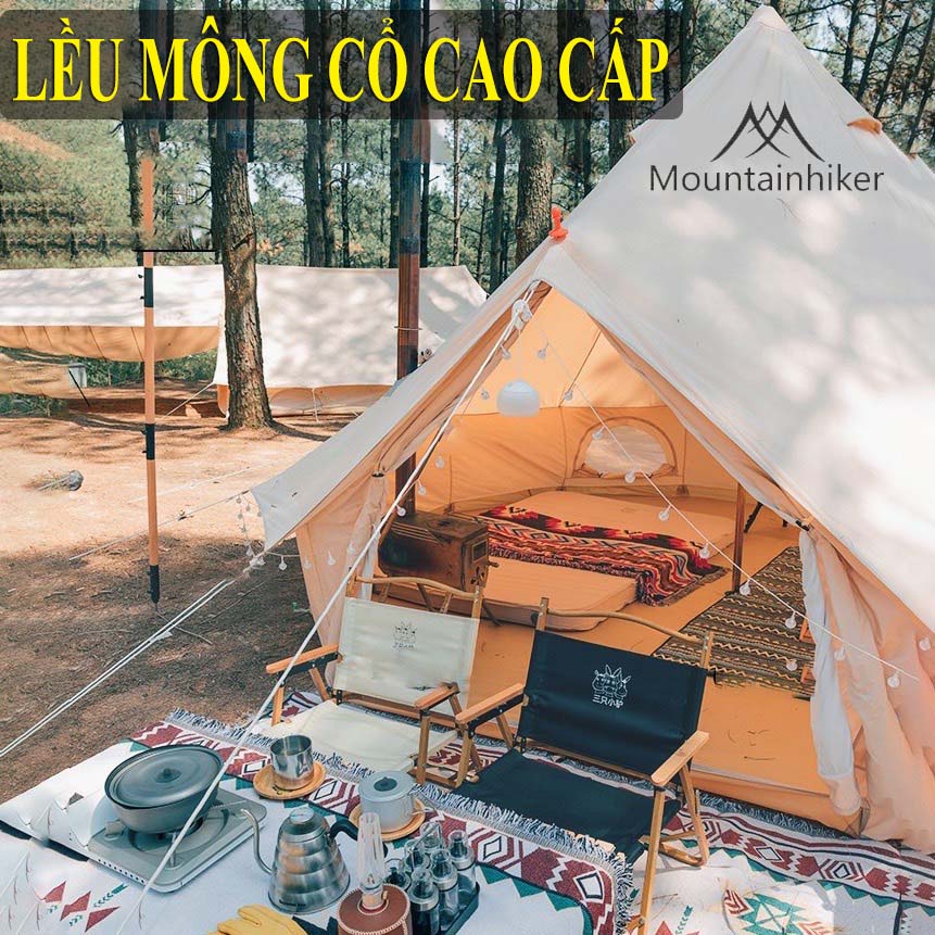 LỀU CẮM TRẠI MÔNG CỔ CAO CẤP RỘNG RÃI Kích Thước 3m,4m,5m Rộng Rãi CHO 4-8 NGƯỜI, LỀU DÃ NGOẠI LỚN CHỐNG NƯỚC CHỐNG UV