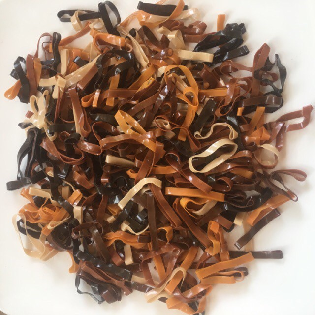Chun buộc tóc - Sợi thun cao su cột tóc