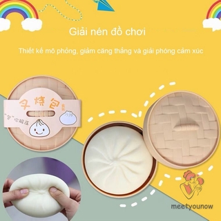 Bánh Bao Đồ Chơi Giảm Stress Bánh Bao Tiktok Giống Như Thật Có Kèm Khuôn Hấp Đồ Chơi Nắn Bóp Giúp Giảm căng thẳng cho trẻ em người lớn chất liệu TPR an toàn sức khỏe Dễ thương Bánh Bao Đồ Chơi Giúp Giảm Căng Thẳng