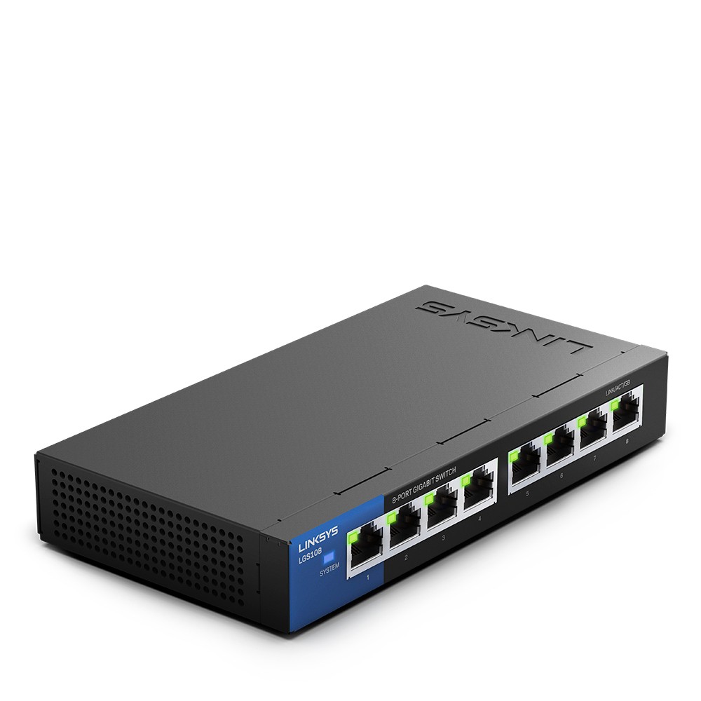 Switch 8 cổng Gigabit LINKSYS LGS108 - Hãng Phân Phối Chính Thức