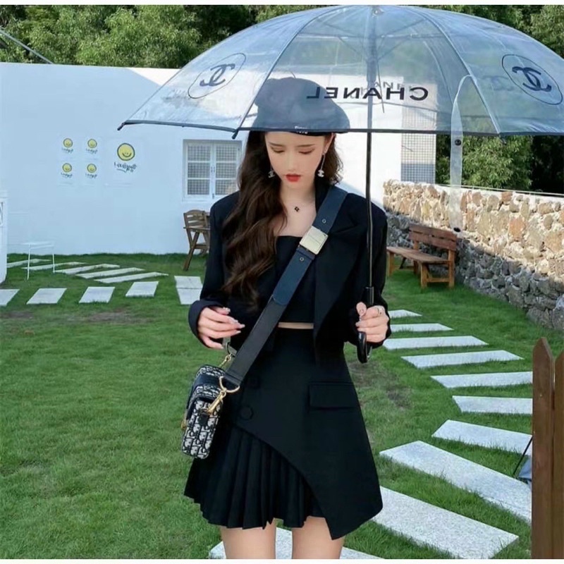 Dù trong suốt phong cách dành cho nữ - Ô dù đi mưa, đi du lịch , chụp hình ngoại cảnh sang chảnh