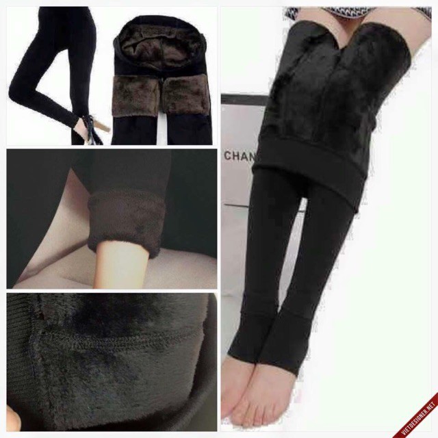 Quần legging lót lông QUẢNG CHÂU siêu mềm, siêu ấm - SCXT29