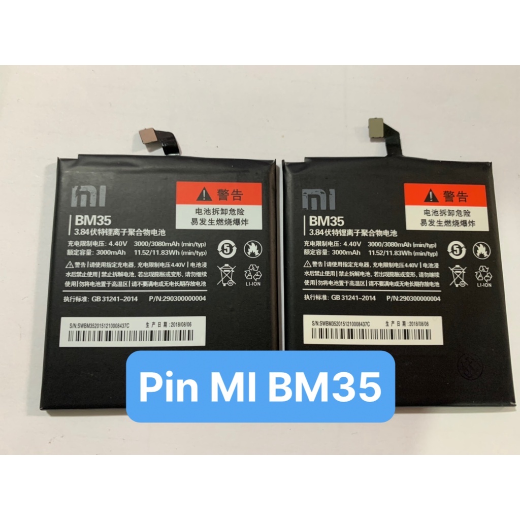 Pin Xiaomi Mi 4C / BM35 / 3080mAh - zin chính hãng, có bảo hành