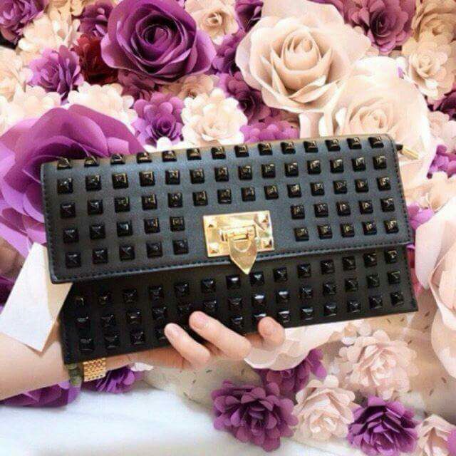 Freeship 99k TQ_Ví đi tiệc Clutch đinh đi tiệc siêu sang🌲🌲🌲