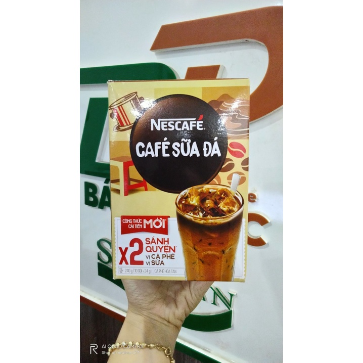 Cà Phê Hòa Tan NESCAFE sánh quyện đậm đặc 10 gói - Cafe Coffee Hòa Tan - Kho Pha Chế Đà Nẵng