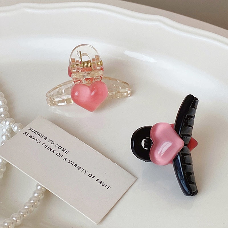 Kẹp Tóc Hình Trái Tim Dễ Thương Phong Cách Hàn Quốc