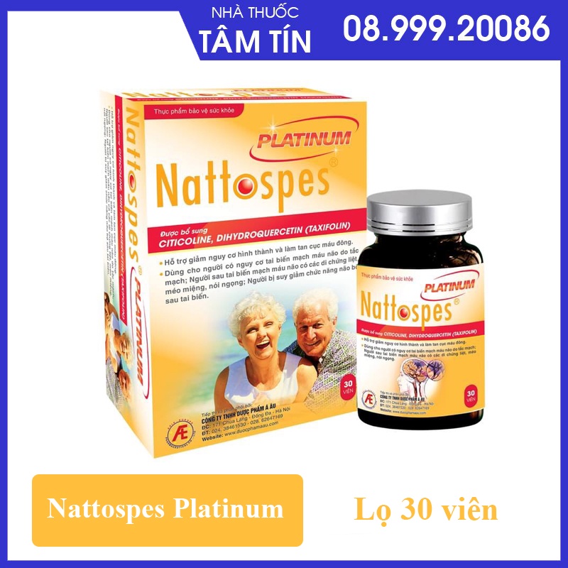 [CHÍNH HÃNG ] Nattospes PLATINUM công thức cải tiến mới phòng tai biến mạch máu não
