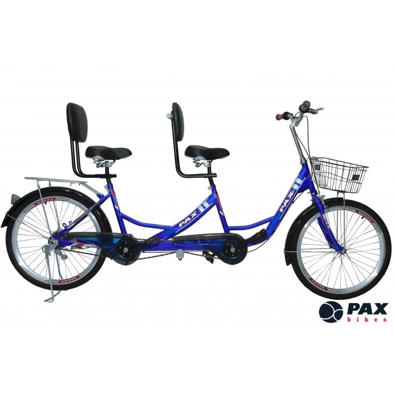 Xe đạp đôi PAX 1 Trọng lượng sử dụng: 2 người lớn <300kg – Kích thướt xe: DxC: 2300 x 650-850