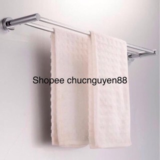Giá treo khăn đôi inox 2 thanh dài 80cm-inox 100%
