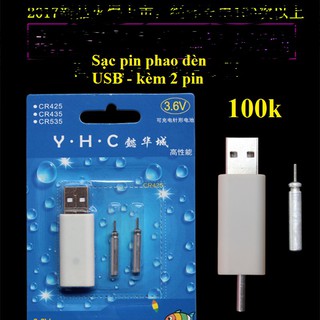 Bộ sạc pin phao đèn - kèm 2 viên pin