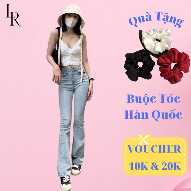 Quần jeans nữ ống loe co dãn LARI, quần bò nữ đẹp lưng cao dáng skinny trẻ trung, gợi cảm, siêu hách dáng